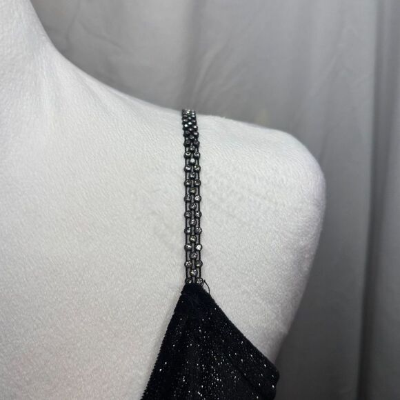 Vintage 90s JUMP Apparel Glitter Party Stretch Long Maxi Dress Womens Designer - Picture 6 of 9